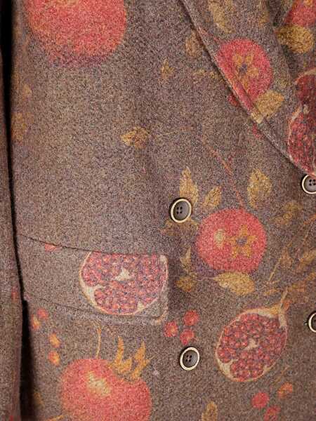 Paltoane UMA WANG Uma Wang Double-Breasted Coat With Pomegranate Print MULTICOLOUR Femei (BM 18758994) 3