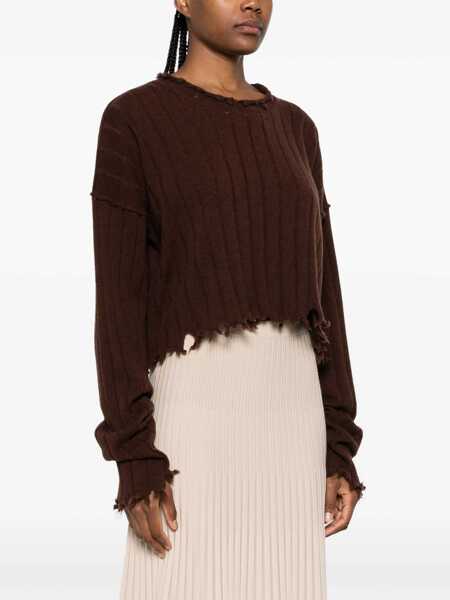 Pulovere UMA WANG Uma Wang Cashmere Sweater With Fringed Hem Beige Femei (BM 18759012) 3