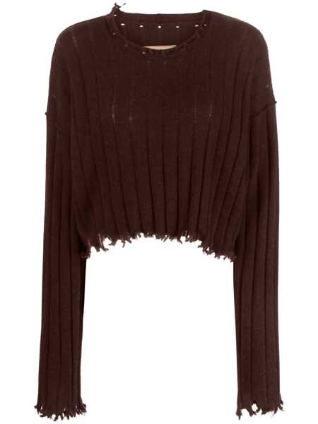 Pulovere UMA WANG Uma Wang Cashmere Sweater With Fringed Hem Beige Femei (BM 18759012) 1