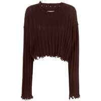 Pulovere Uma Wang Cashmere Sweater With Fringed Hem Femei
