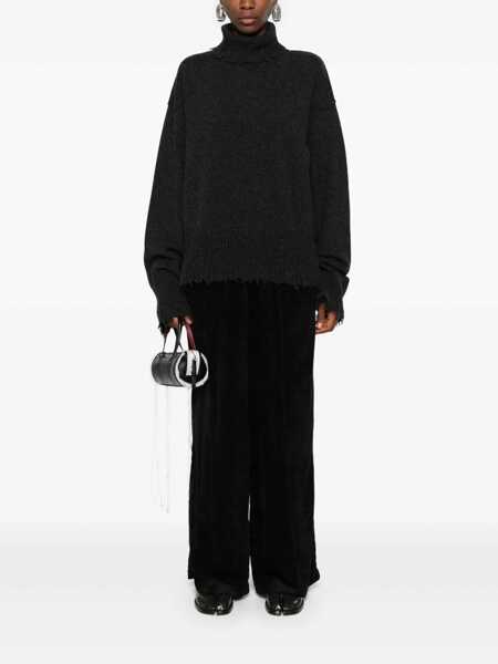 Pantaloni casual UMA WANG Uma Wang Cashmere Trousers Black Femei (BM 18759063) 2