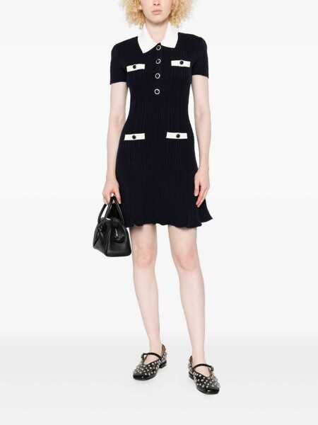 Rochii Self-Portrait Self-Portrait Self-Portrait Short Knitted Dress BLUE Femei (BM 18759501) 2