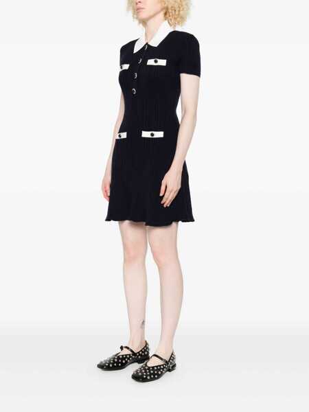 Rochii Self-Portrait Self-Portrait Self-Portrait Short Knitted Dress BLUE Femei (BM 18759501) 3