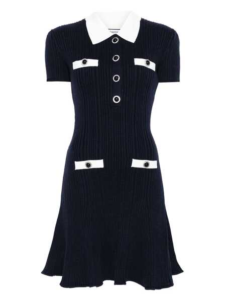Rochii Self-Portrait Self-Portrait Self-Portrait Short Knitted Dress BLUE Femei (BM 18759501) 1