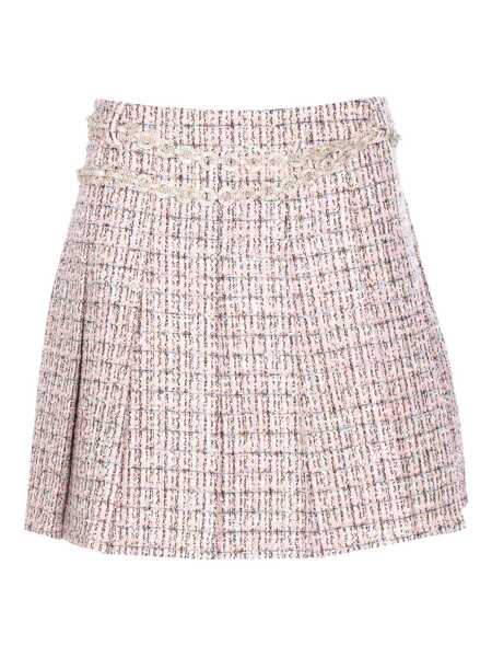 Fuste Self-Portrait Self-Portrait Self-Portrait Tweed Miniskirt PINK Femei (BM 18759516) 2