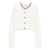 Self-Portrait Self-Portrait Self-Portrait Ivory Crop Cardigan WHITE