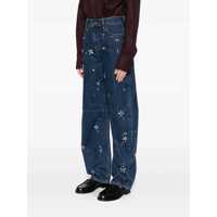 Blugi Self-Portrait Dama - Blugi Self-Portrait Self-Portrait Self-Portrait Beaded Embroidered Jeans BLUE Femei (BM 18759543) - B-mall.ro