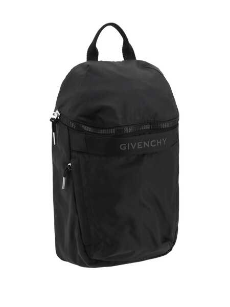 Rucsacuri Givenchy Givenchy G-Trek Logo Detail Nylon Backpack Black Barbati (BM 18759972) 3