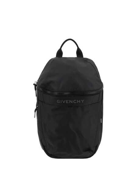 Rucsacuri Givenchy Givenchy G-Trek Logo Detail Nylon Backpack Black Barbati (BM 18759972) 1