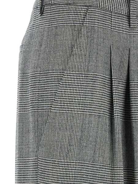 Pantaloni casual PT TORINO Grey Trousers With All-Over Striped Pattern In Wool Woman GREY Femei (BM 18760260) 3