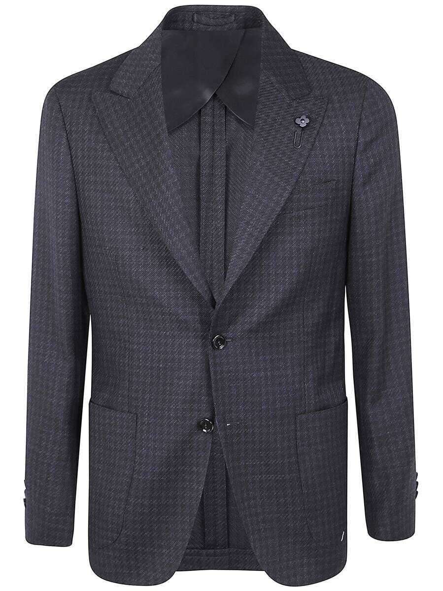 Geci Lardini Lardini Men Iconic Drop 7 Regular Jacket Clothing GREY Barbati (BM 18760512) 1