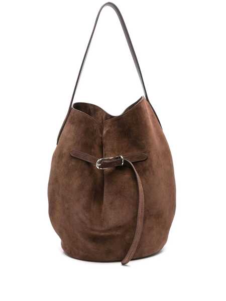 Genti de umar Liffner Belted Bucket Brown Shoulder Bag With Belt On The Front In Suede Woman BROWN Femei (BM 18760563) 1