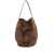 Liffner 'Belted Bucket' Brown Shoulder Bag With Belt On The Front In Suede Woman BROWN