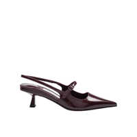 Pantofi cu toc Jimmy Choo Brushed Leather Slingback Femei