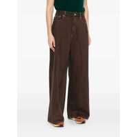 Imbracaminte Ganni Dama - Blugi Ganni Overdyed Heavy Denim Baggy Jeans BROWN Femei (BM 18762042) - B-mall.ro