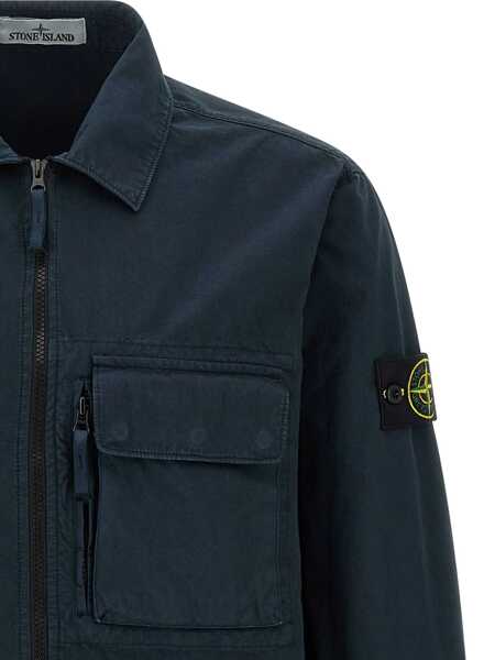 Camasi Stone Island Stone Island Rws Overshirt BLUE Barbati (BM 18762228) 3