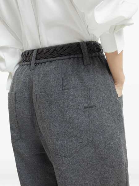 Pantaloni casual Brunello Cucinelli Brunello Cucinelli Trousers GREY Femei (BM 18762597) 5