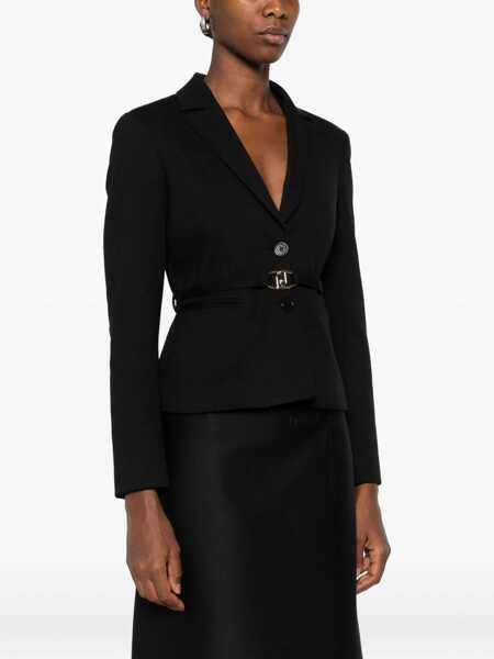 Sacouri Liu Jo Liu Jo Blazer  With Belted Waist Black Femei (BM 18762681) 3