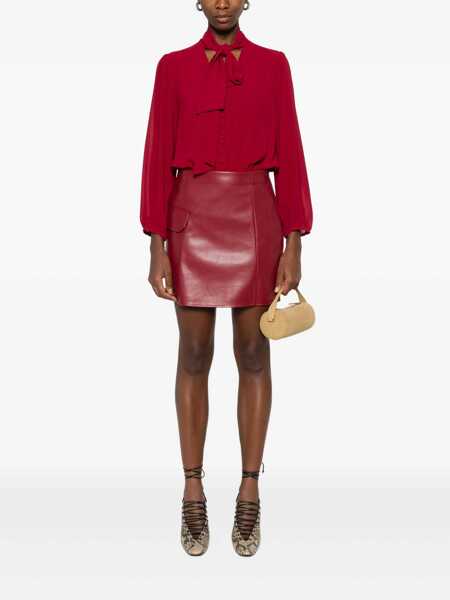 Rochii Liu Jo Liu Jo Red Short Dress Featuring A Self-Tie Neck RED Femei (BM 18762684) 2