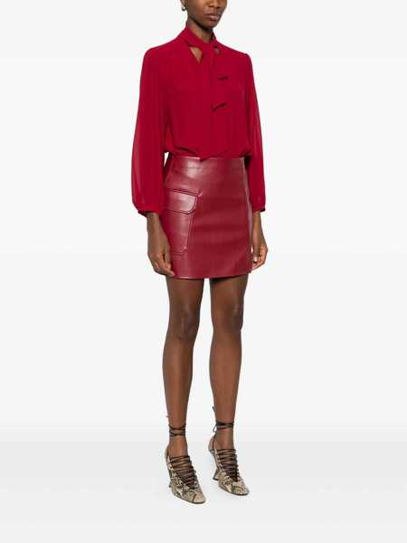 Rochii Liu Jo Liu Jo Red Short Dress Featuring A Self-Tie Neck RED Femei (BM 18762684) 3