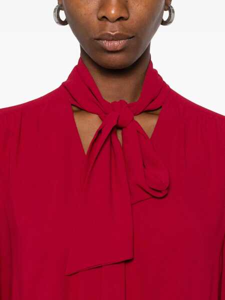 Rochii Liu Jo Liu Jo Red Short Dress Featuring A Self-Tie Neck RED Femei (BM 18762684) 5