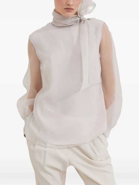 Topuri Brunello Cucinelli Brunello Cucinelli Tops Beige Femei (BM 18762708) 4