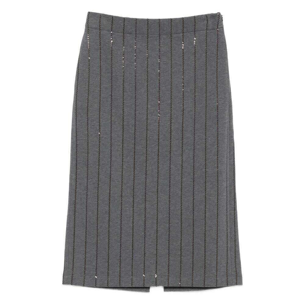 Fuste Brunello Cucinelli Brunello Cucinelli Skirts GREY Femei (BM 18762810) 1
