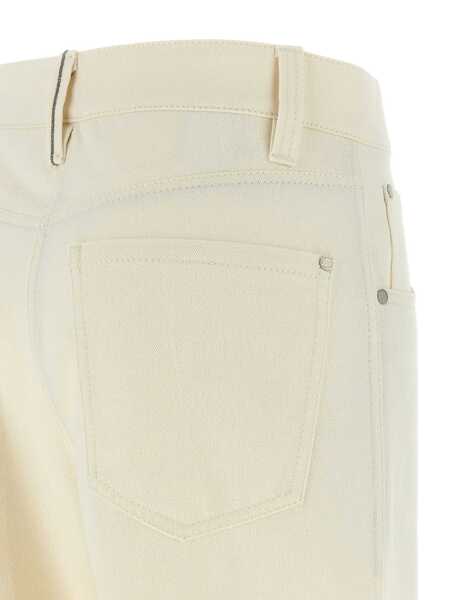 Blugi Brunello Cucinelli Brunello Cucinelli Denim Beige Femei (BM 18762813) 3