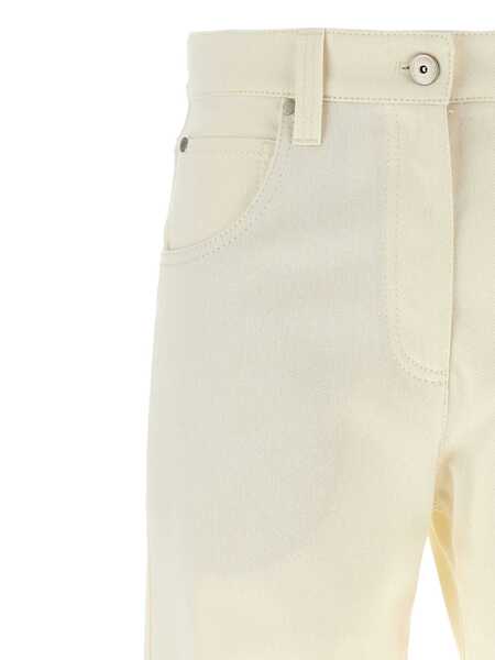Blugi Brunello Cucinelli Brunello Cucinelli Denim Beige Femei (BM 18762813) 4