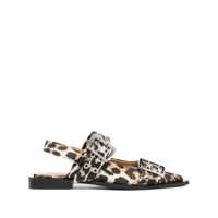 Balerini Ganni Leopard Flats Femei