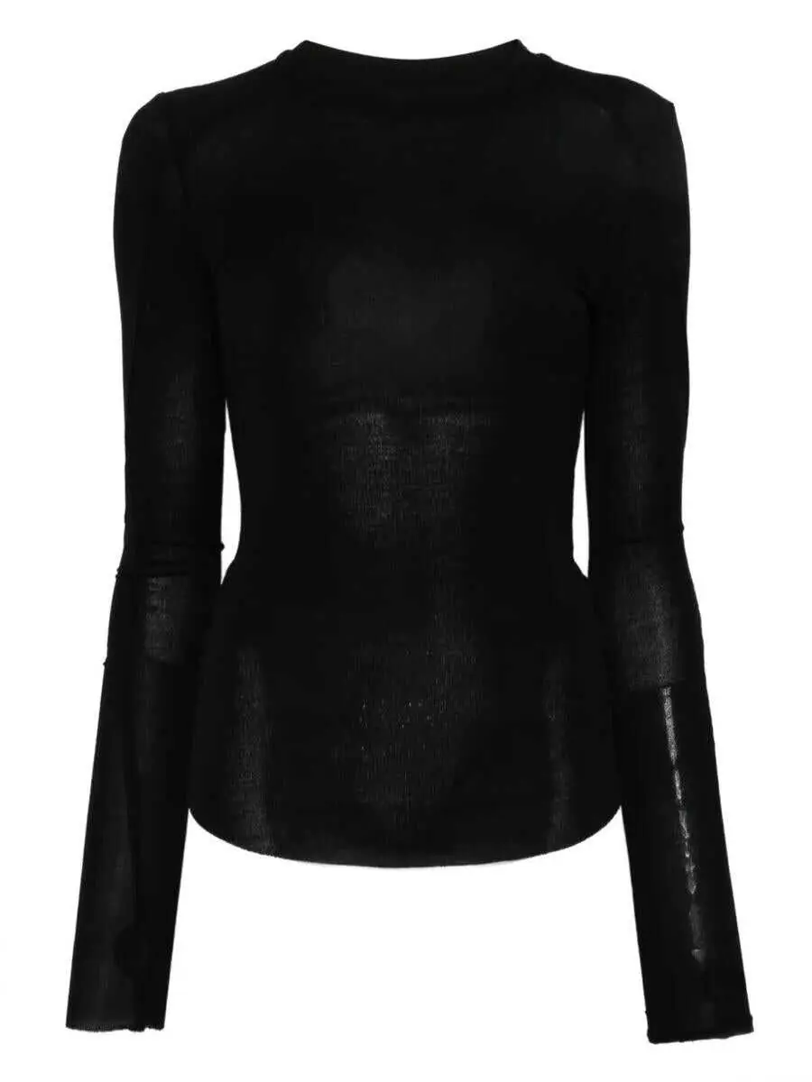 Pulovere Thom / Krom Thom Krom Round Neck Sweater Clothing Black Femei (BM 18764457) 1