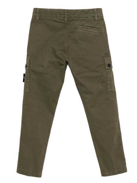 Pantaloni Stone Island REGULAR TAPERED PANTS Green Baieti (BM 18764766) 2