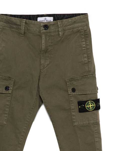 Pantaloni Stone Island REGULAR TAPERED PANTS Green Baieti (BM 18764766) 3