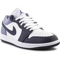 Sneakers Air Jordan 1 LOW White/Indigo Haze Blanc/Brume Indigo Barbati