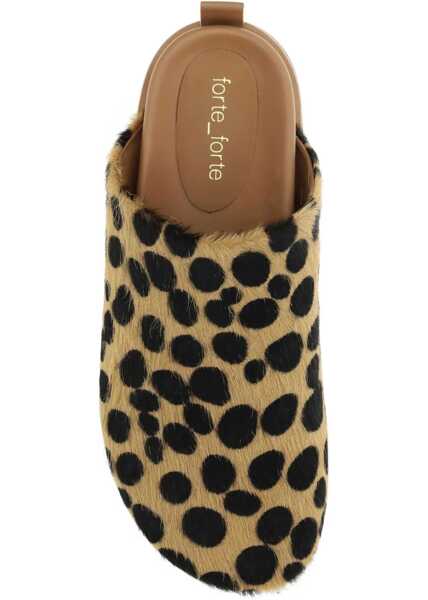 Sandale forteforte Leopard ponyhair Mules NOISETTE Femei (BM 18764830) 3