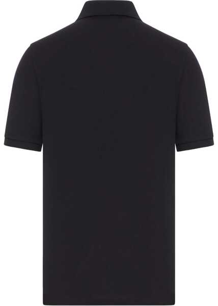 Tricouri Polo Saint Laurent Cotton polo Shirt NOIR Barbati (BM 18764902) 2