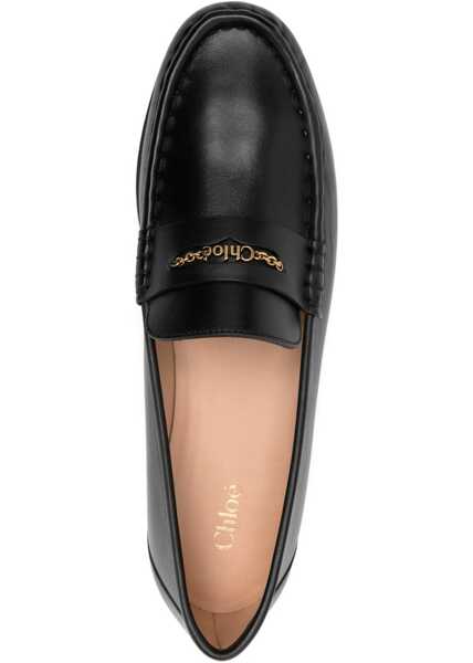 Mocasini Chloe Leather Loafers BLACK Femei (BM 18764956) 4