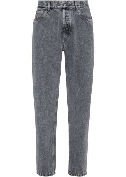 Blugi Brunello Cucinelli Straight Jeans DENIM MEDIUM GREY Barbati (BM 18764977) 1
