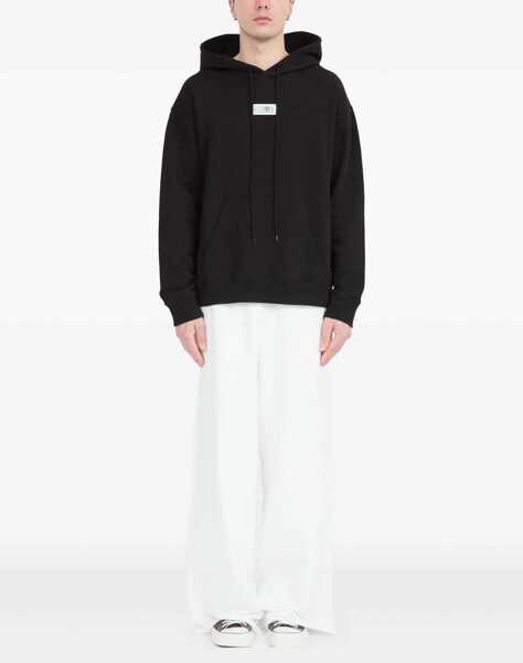Bluze de trening MM6 Maison Margiela Cotton Hoodie with logo BLACK Barbati (BM 18764983) 2