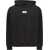 MM6 Maison Margiela Cotton Hoodie with logo BLACK