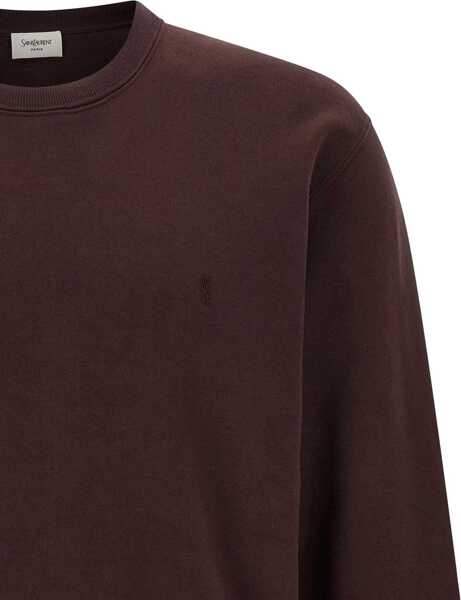 Pulovere casual Saint Laurent Cassandre Sweatshirt PRUNE Barbati (BM 18765022) 4
