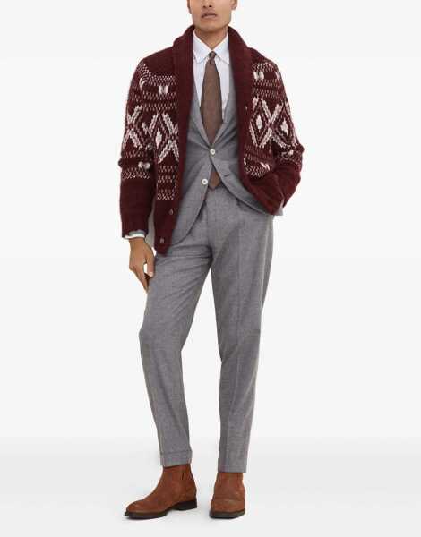 Sacouri Brunello Cucinelli Cashmere and silk flannel Blazer GRIGIO Barbati (BM 18765037) 2