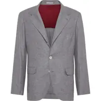Sacouri Cashmere and silk flannel Blazer Barbati