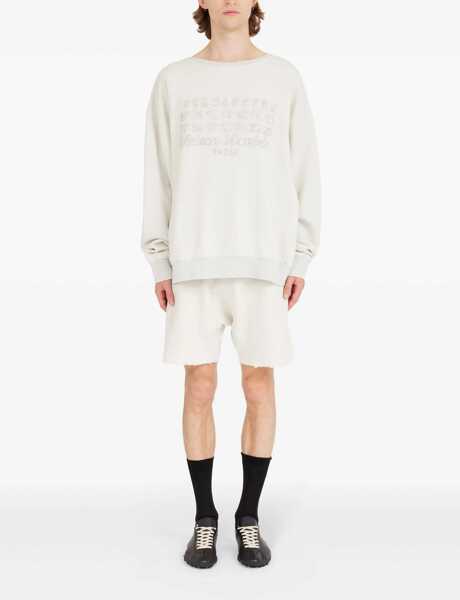 Hanorace Maison Margiela Logo Sweatshirt BEIGE Barbati (BM 18765124) 2