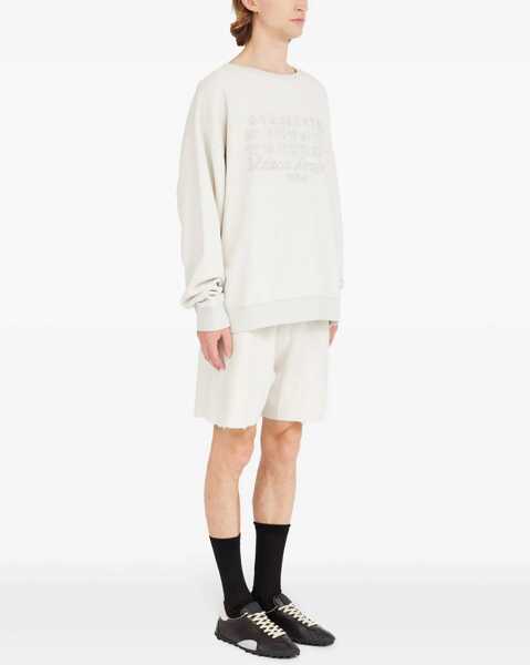 Hanorace Maison Margiela Logo Sweatshirt BEIGE Barbati (BM 18765124) 3