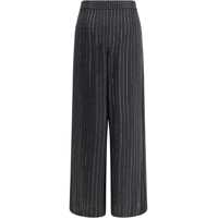 Pantaloni casual Wide-leg silk Pants with strass Femei