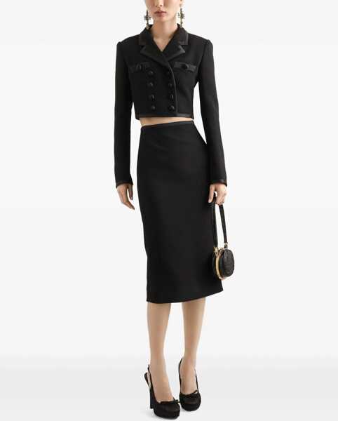Fuste Dolce & Gabbana Pencil Longuette Skirt BLACK Femei (BM 18765172) 2
