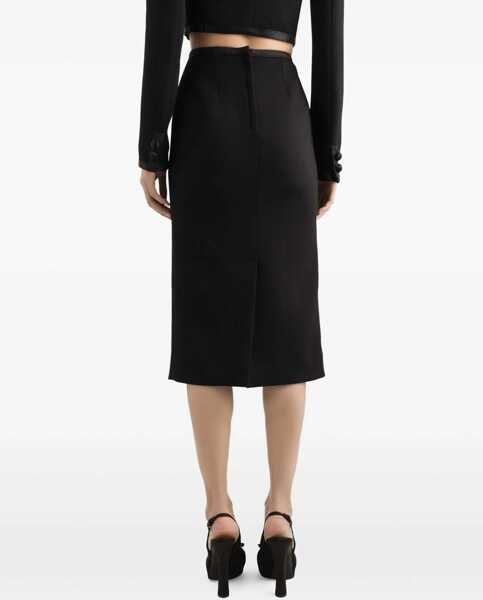 Fuste Dolce & Gabbana Pencil Longuette Skirt BLACK Femei (BM 18765172) 5