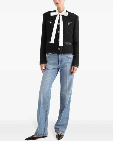 Jachete Dolce & Gabbana Tweed Single-Breasted Jacket BLACK Femei (BM 18765175) 2