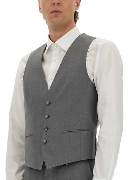 Veste casual Hugo Boss Slim Fit Vest GREY Barbati (BM 18765208) 4